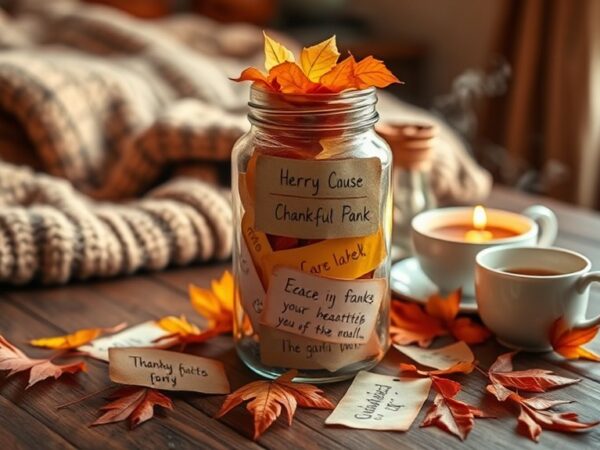 gratitude reflection jar creation